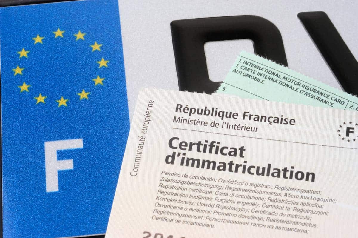 Coût carte grise