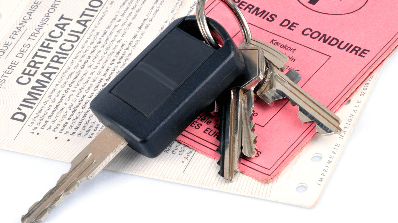Certificat d'immatriculation et permis de conduire