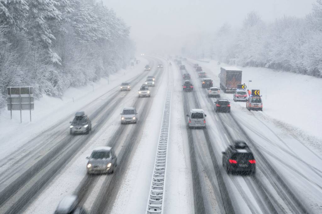 route principale en hiver conduite