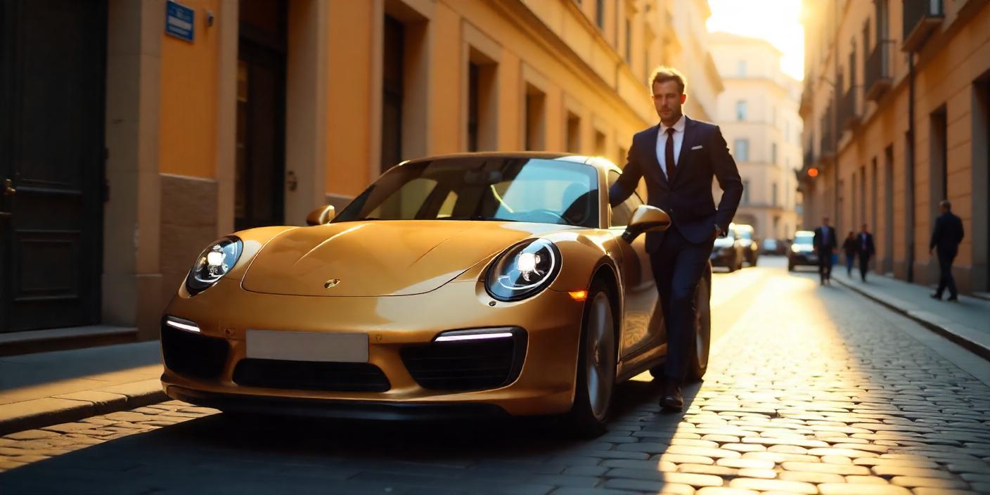 Une voiture Porsche élégante et sportive