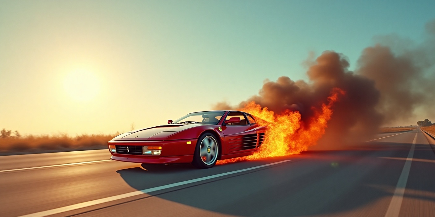 L'incident de la Ferrari Testarossa