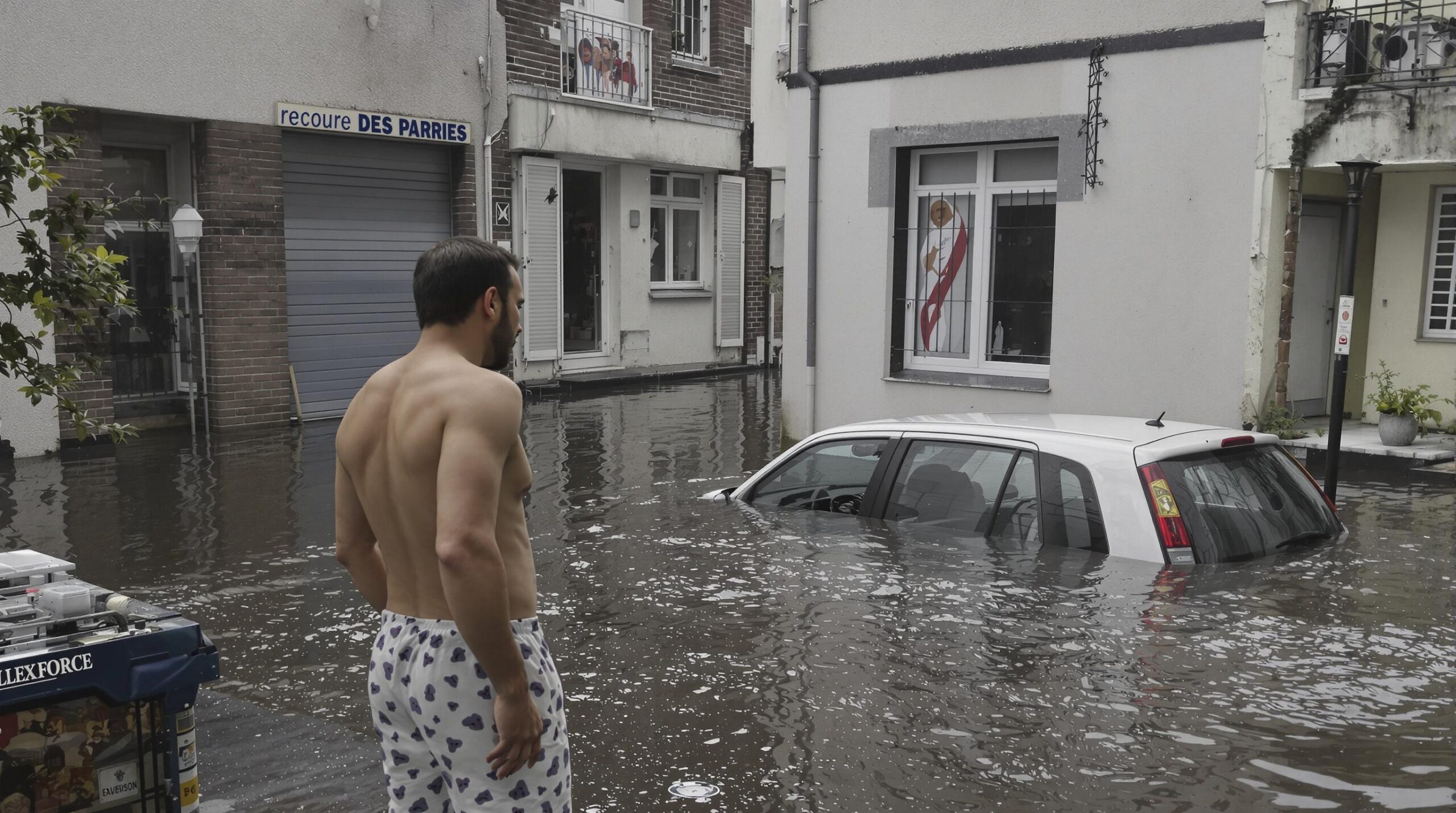 Voiture inondée
