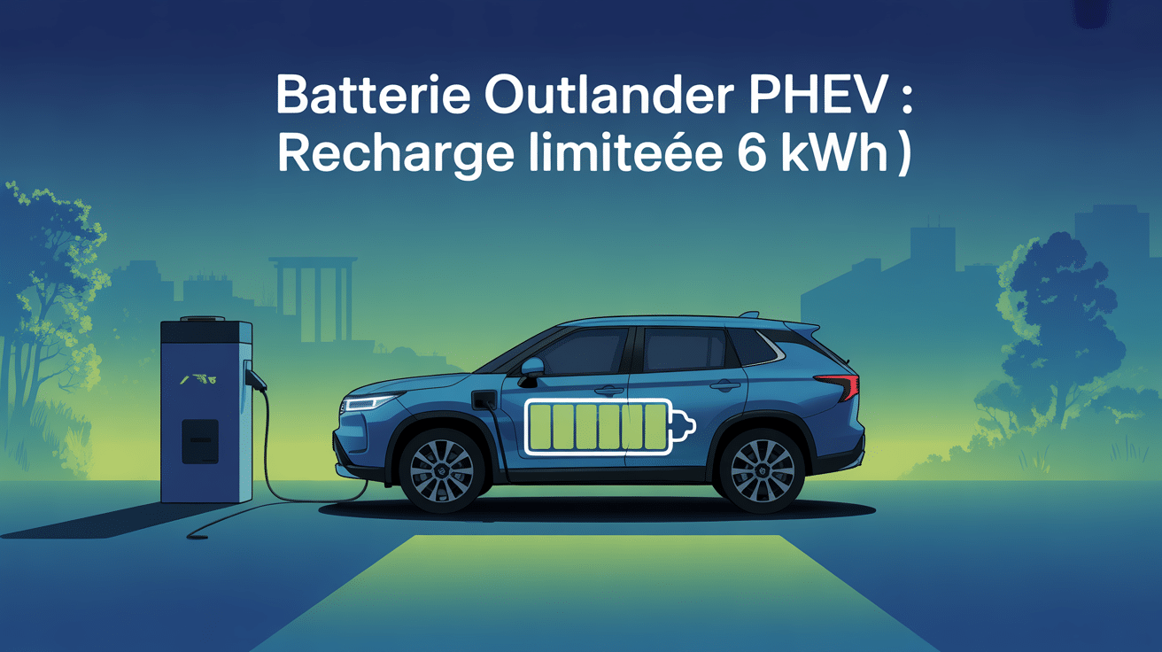 recharge batterie outlander phev limitee a 6 kwh