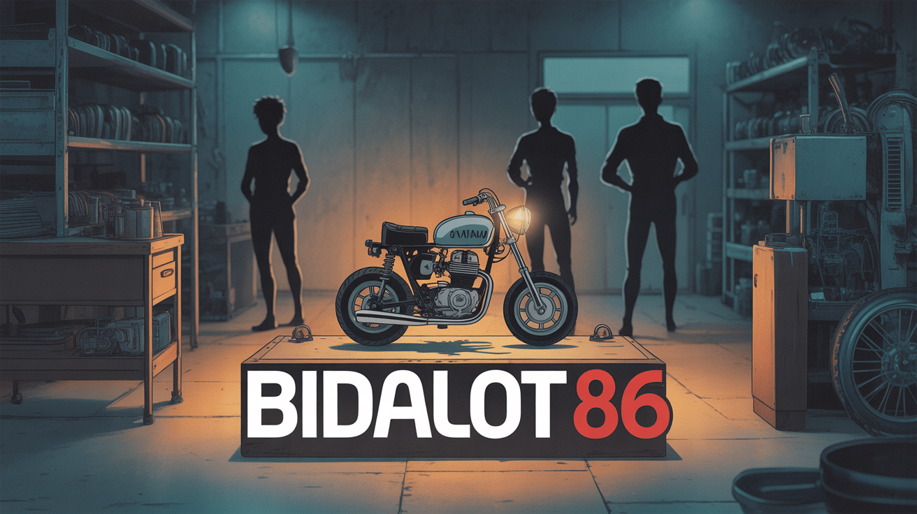 Atelier mécanique animé avec moteur Bidalot 86 sur établi