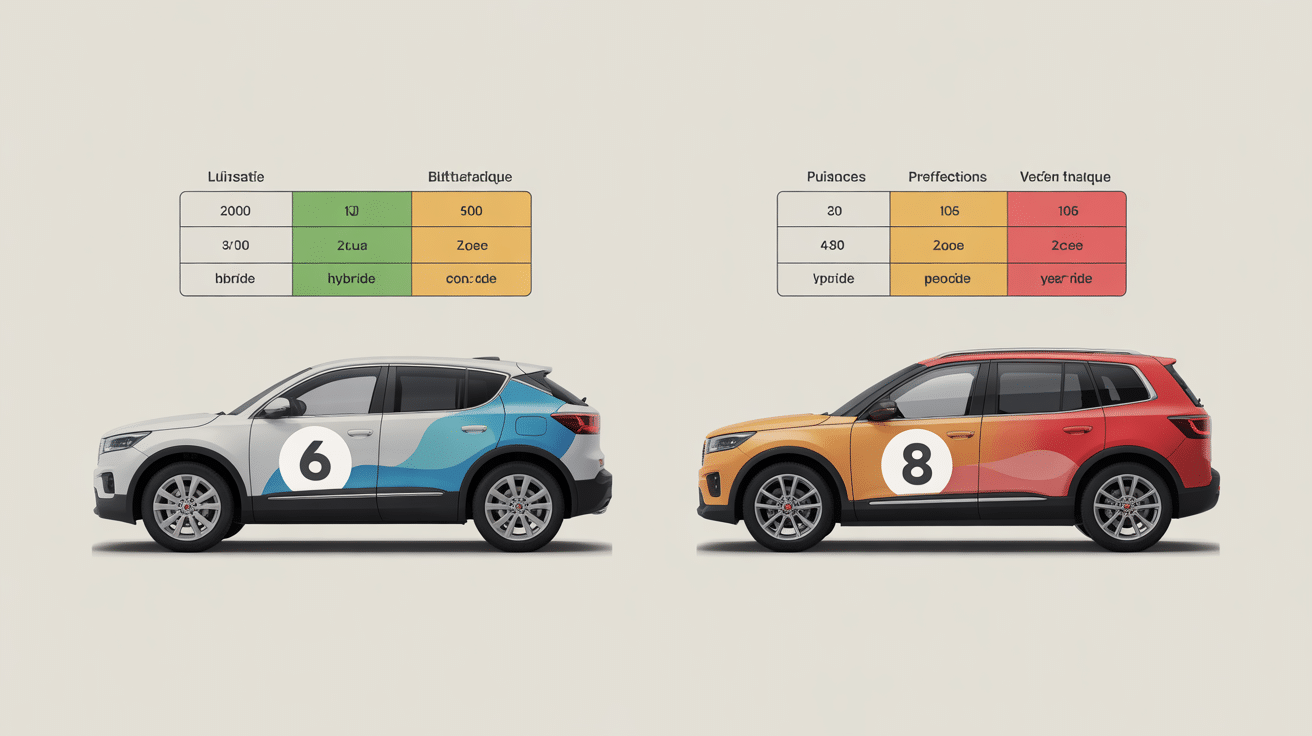 Deux SUV Hyundai Santa Fe comparatif transmissions automatiques 6 et 8 rapports