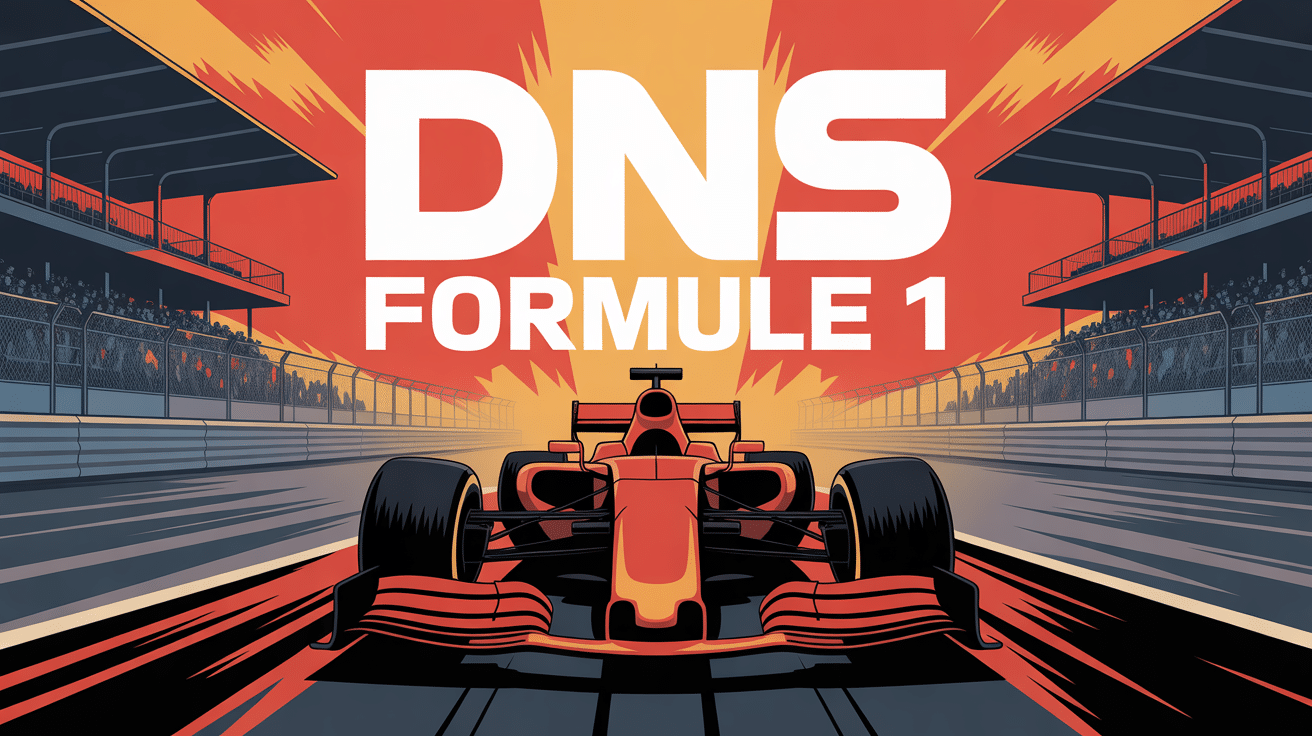 Monoplace F1 arrêtée DNS grille course