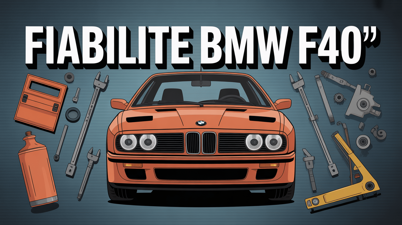 Image stylisee fiabilite BMW F40 vue de face
