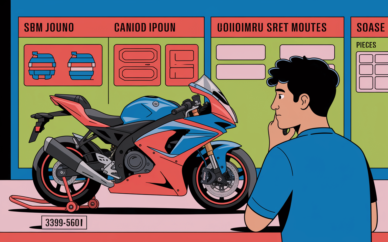 Moto avec Devil echappement, recherche de pieces et incertitude