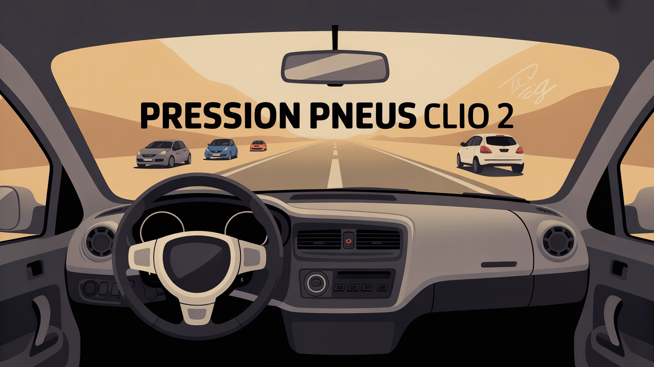 tableau de bord Clio 2 pression pneus