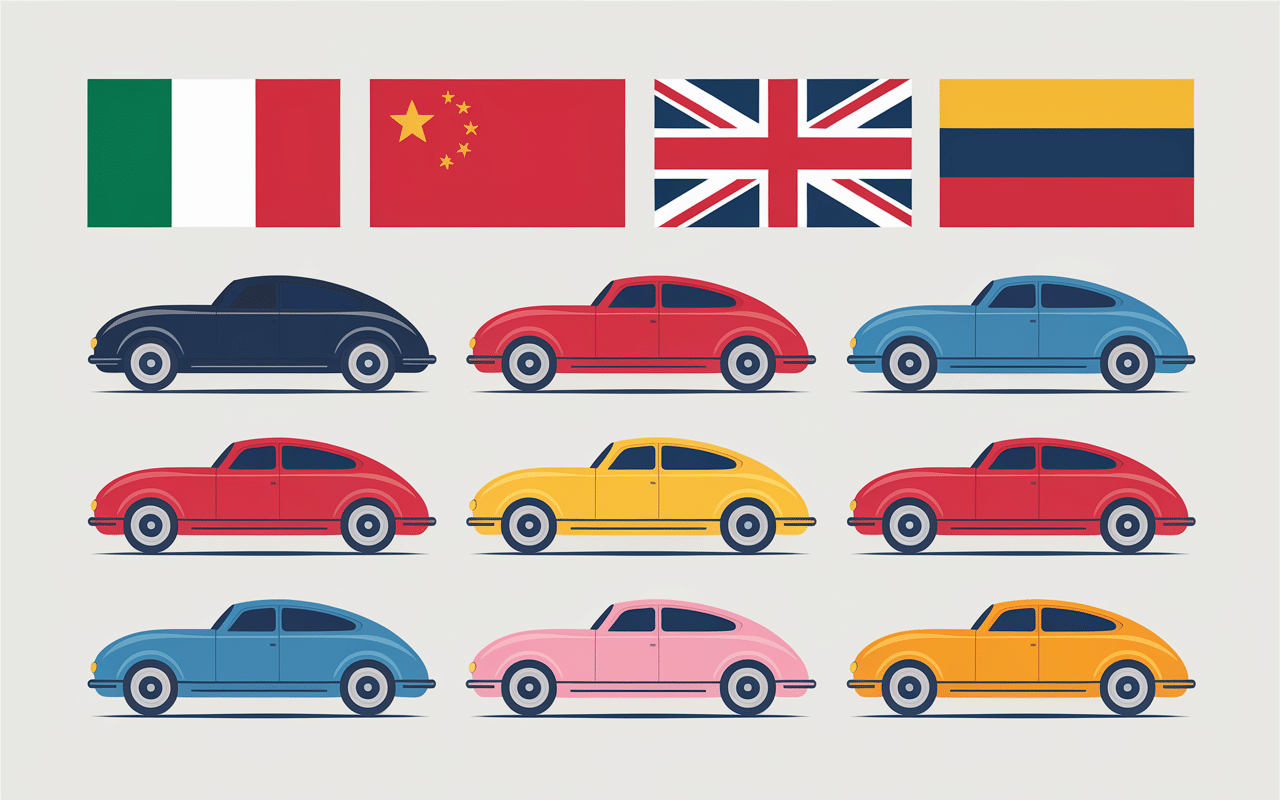 tableau marques voiture en z par pays