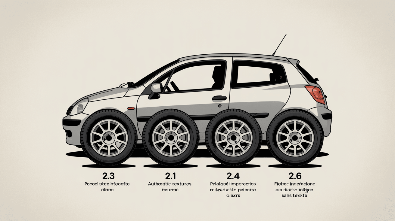 Pression pneu Clio 2 infographie modèles