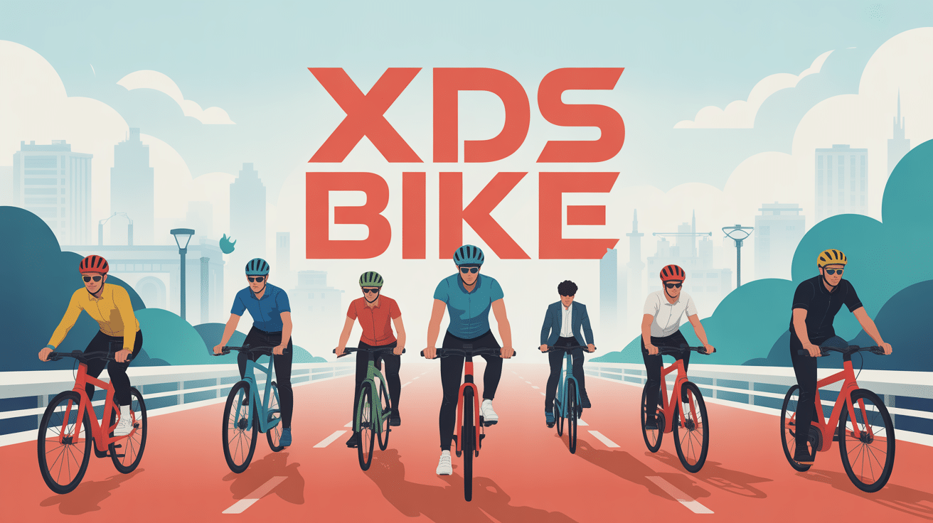cyclistes sur vélos XDS Bike modernes inclusivité innovation