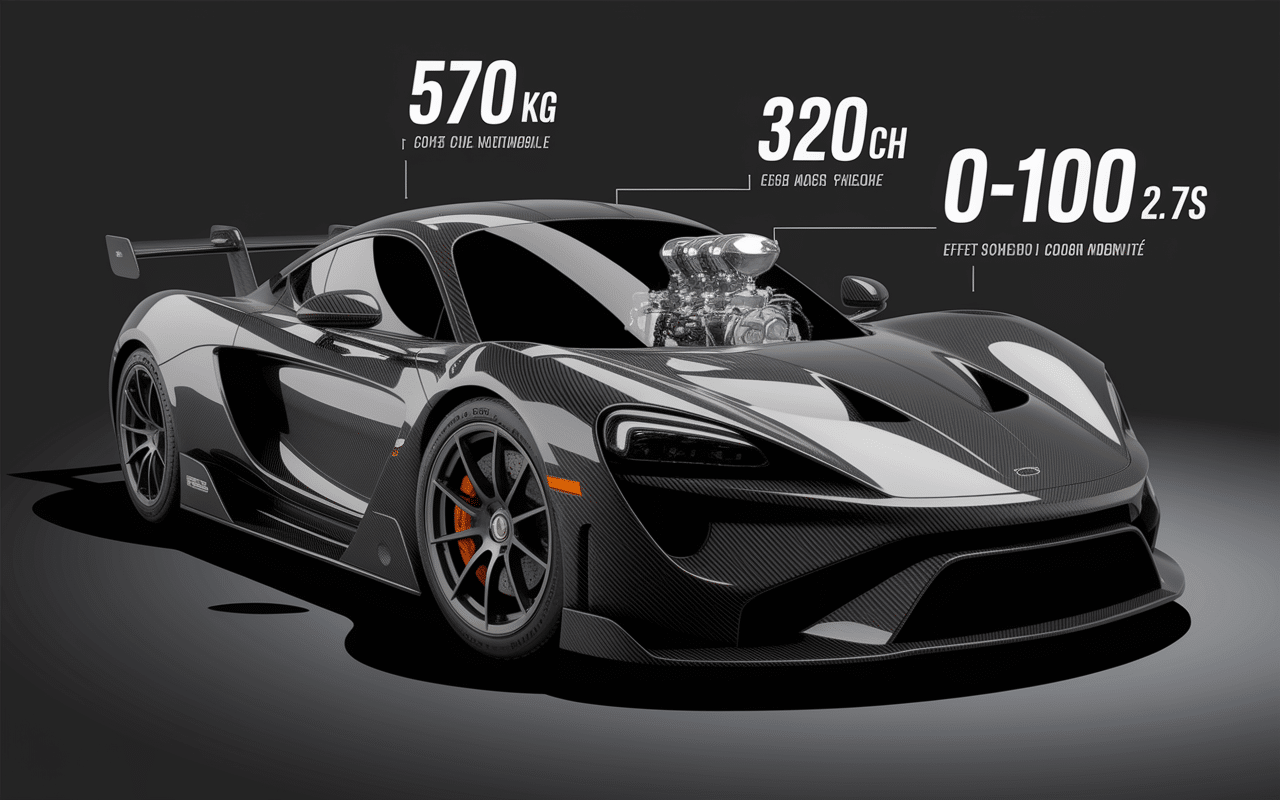 BAC Mono schéma technique chiffres clés carbone et performance