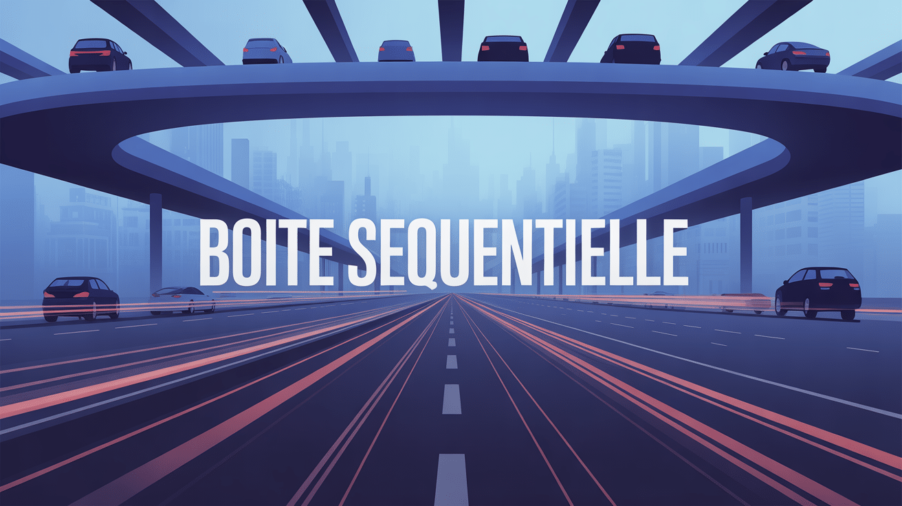 illustration boite sequentielle volant voitures urbaines