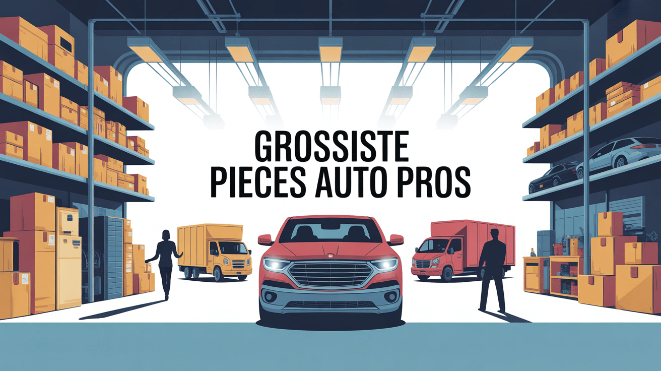 Vue atelier moderne grossiste pièces auto professionnels