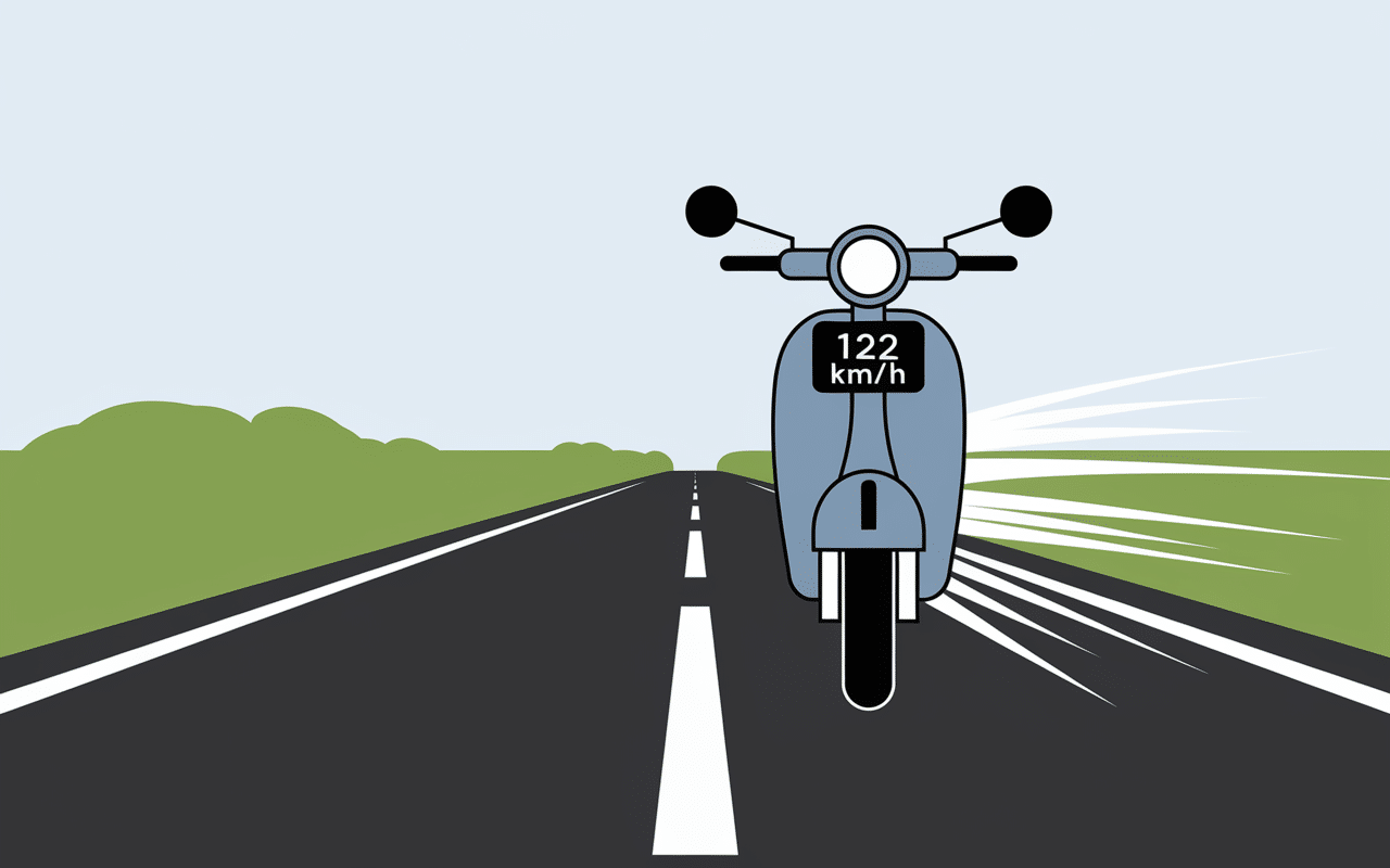 Scooter Honda Forza 125 compteur affiche 122 km/h