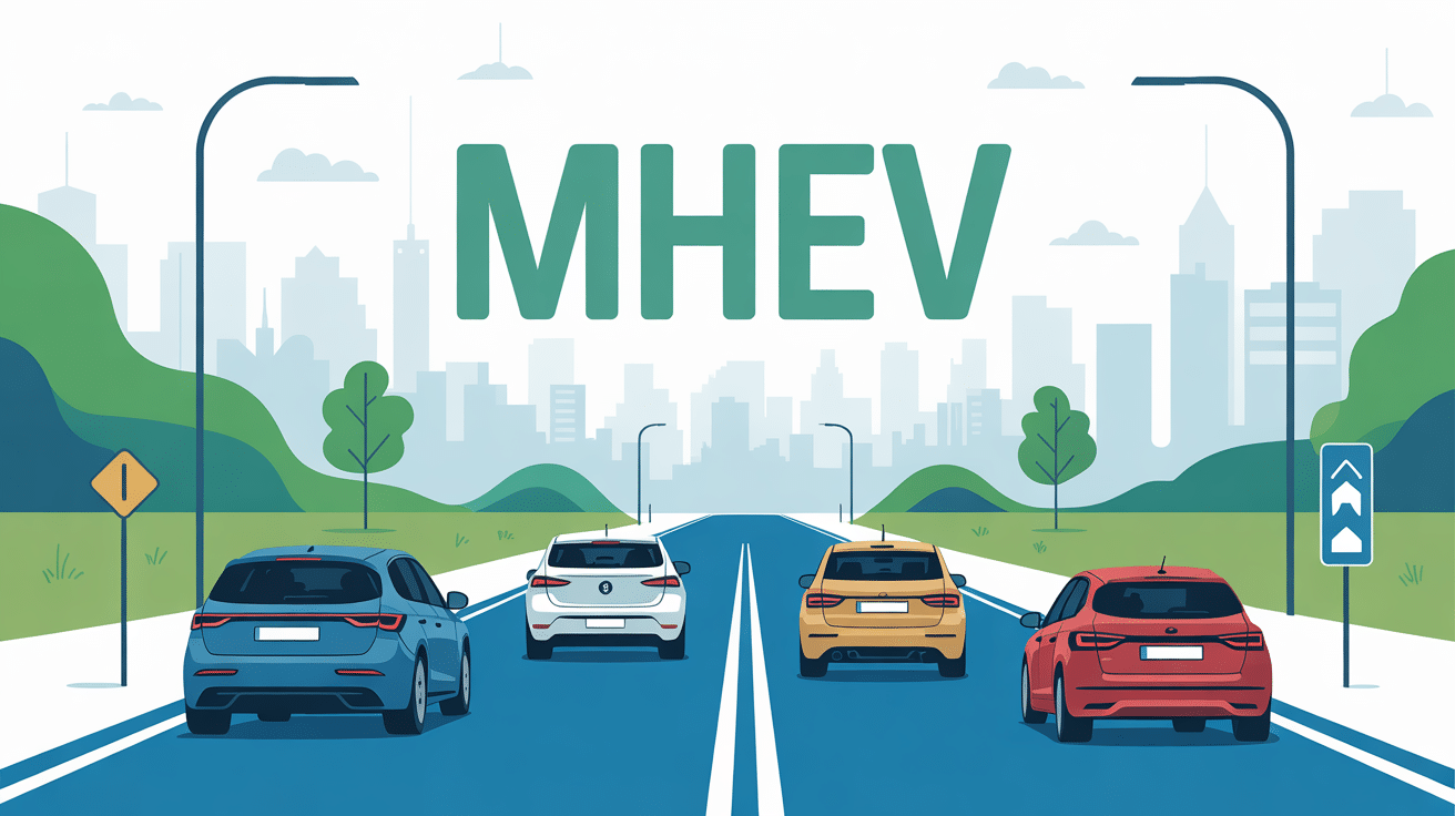vue urbain MHEV voitures hybride léger