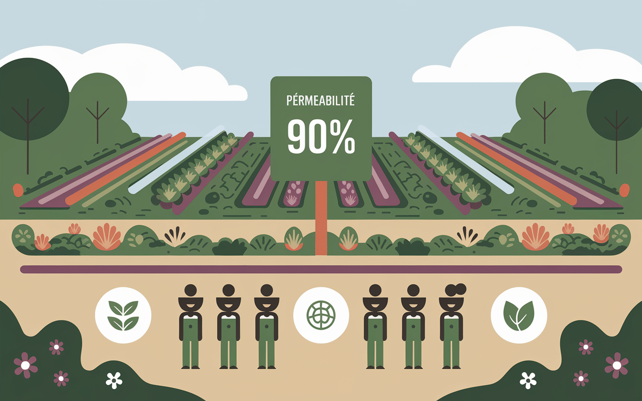 Parking permeable vignoble vegetation satisfaction visiteurs