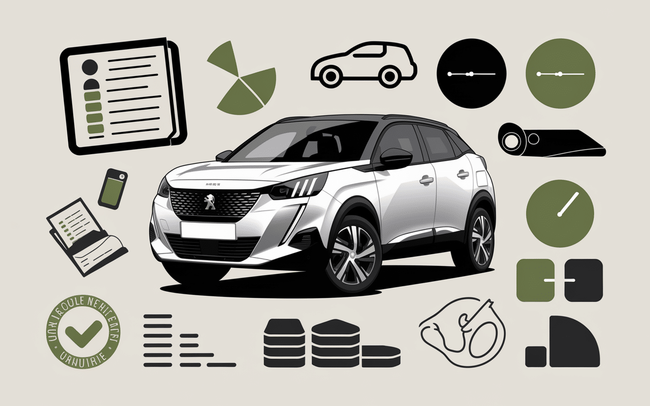 Peugeot 208 2018 occasion, carnet entretien, garantie, clé