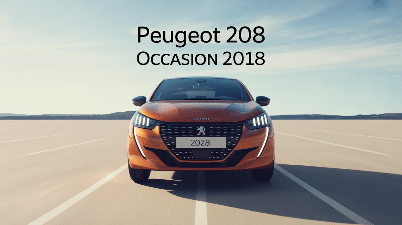 Peugeot 208 2018 occasion garée stylisée
