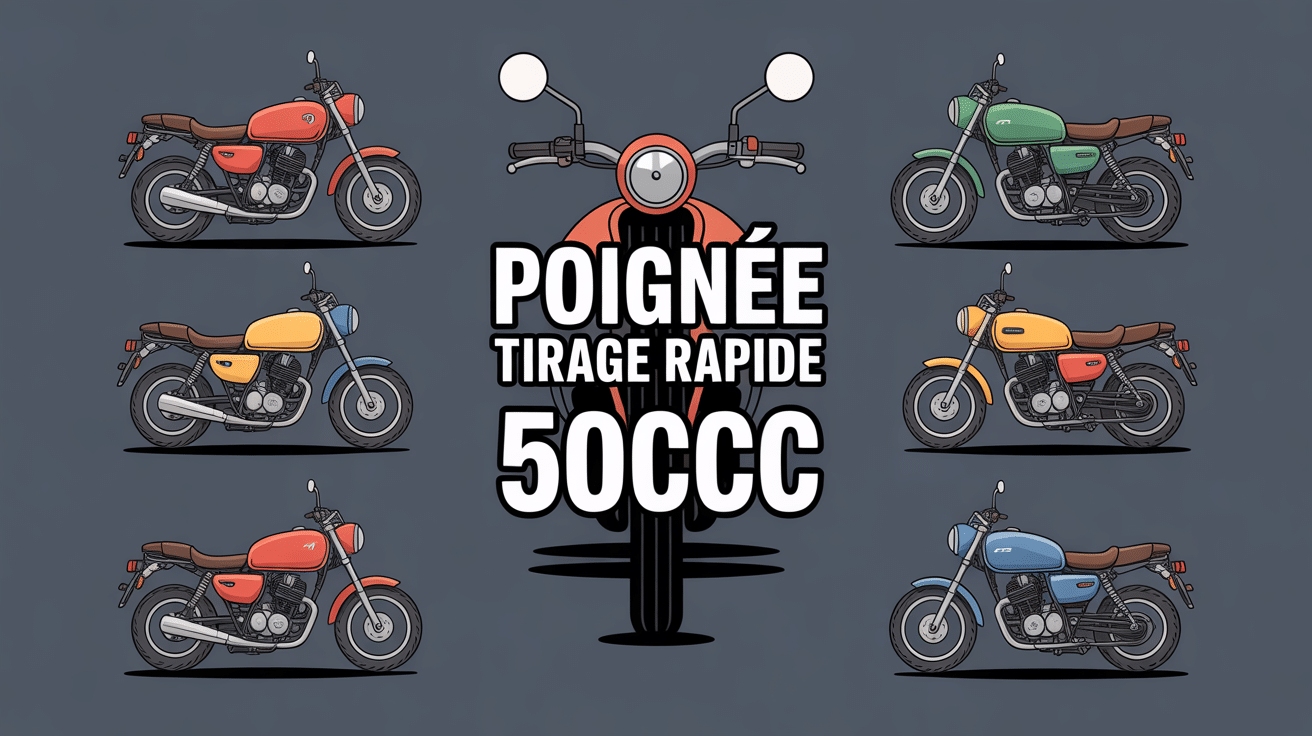 poignee tirage rapide 50cc guidon moto vue catalogue divers styles
