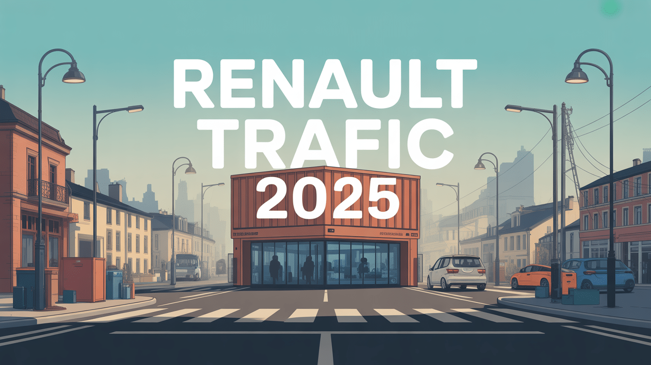 Renault Trafic 2025 utilitaire moderne en centre-ville