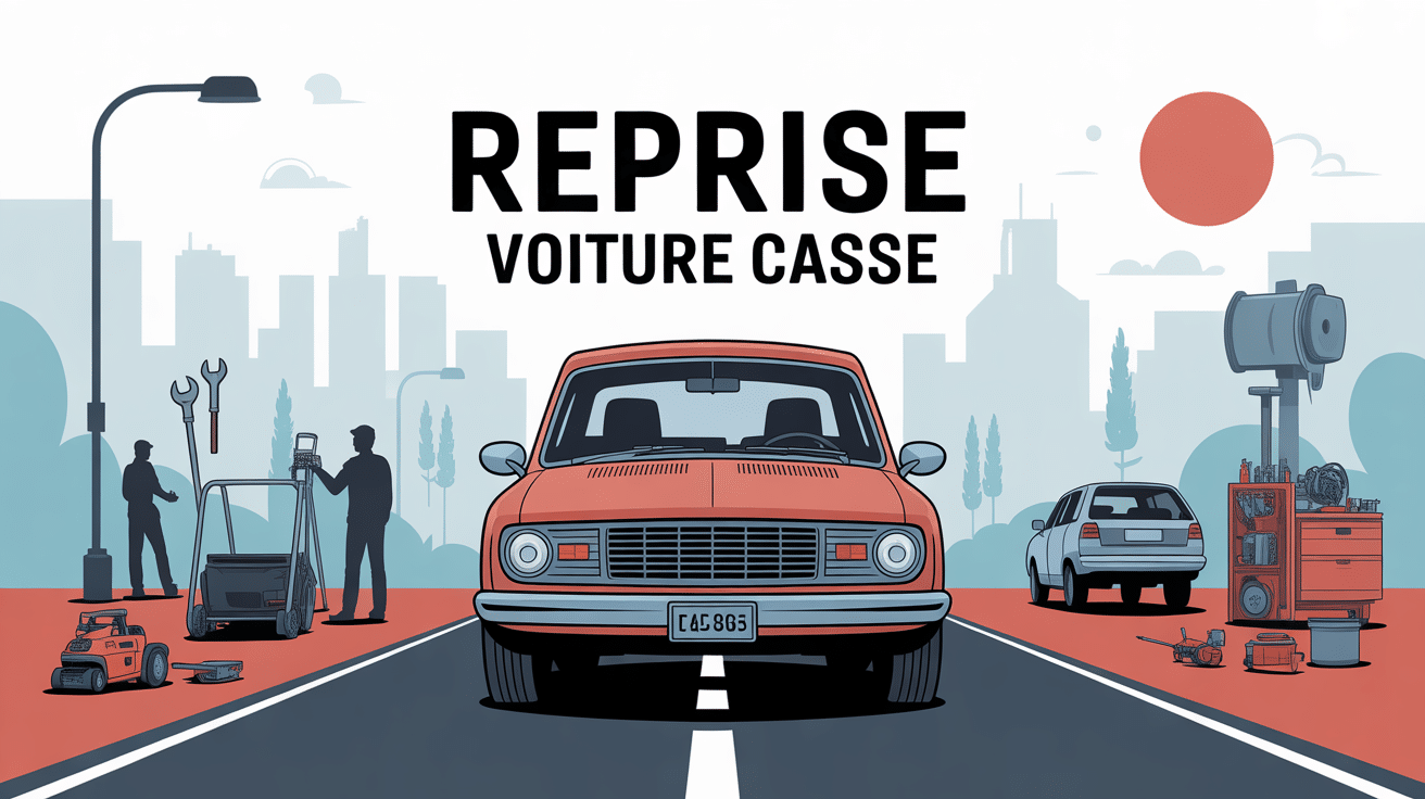 image véhicule prêt pour reprise voiture casse