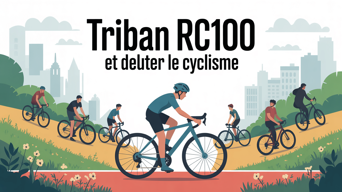 triban rc100 cyclisme debutant piste cyclable