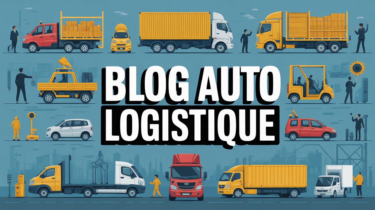 Fresque dynamique blog auto logistique entrepôts camions