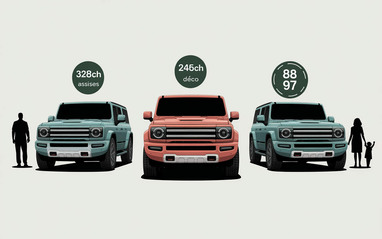 Tableau comparatif SUV Traverse Highlander Grand Highlander