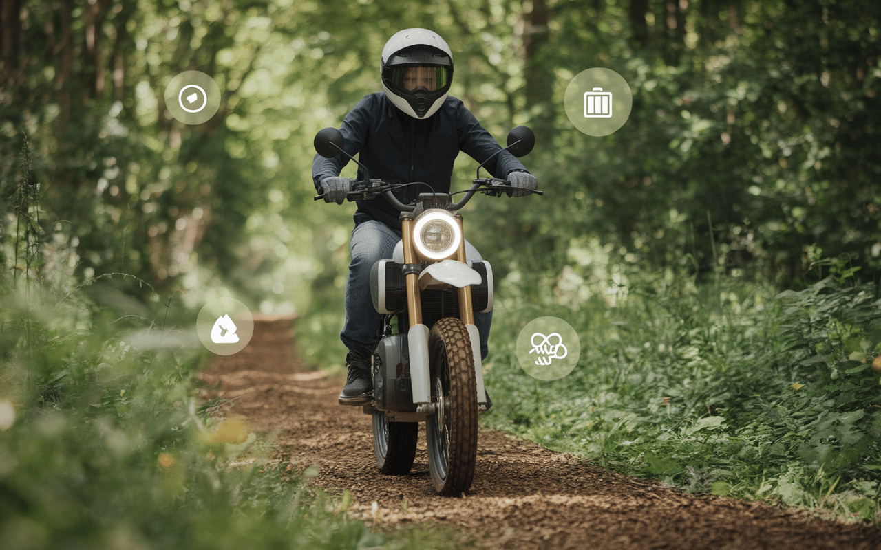 Moto cross electrique emission reduite economie energie