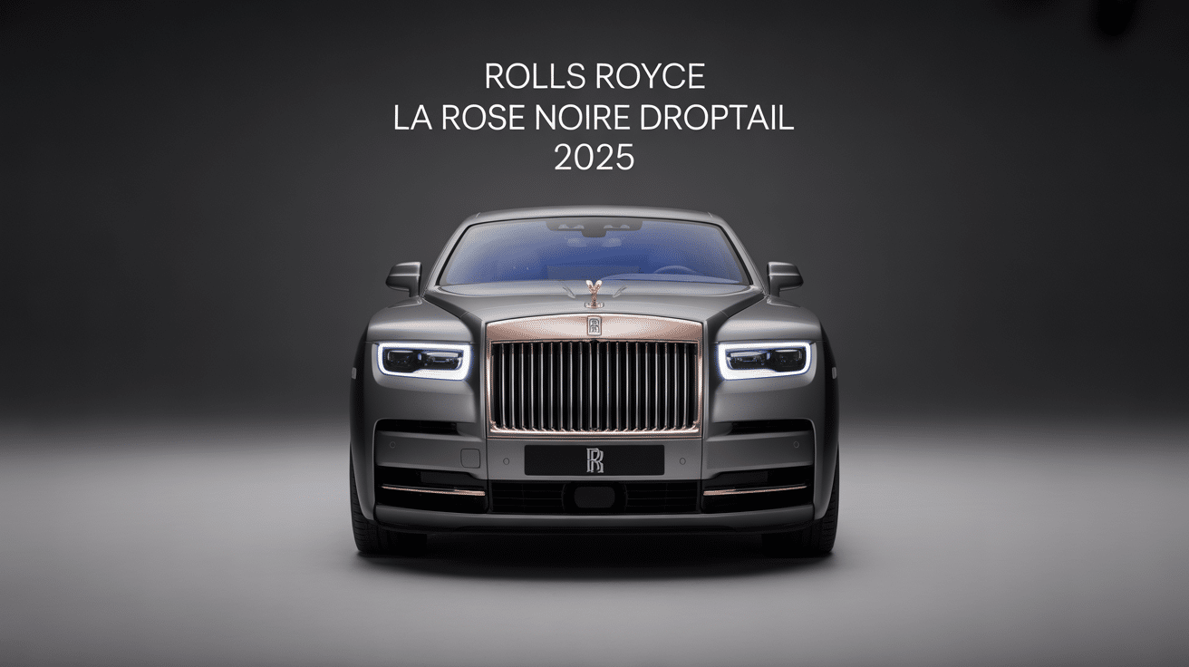 Rolls Royce La Rose Noire Droptail 2025 sur fond exclusif