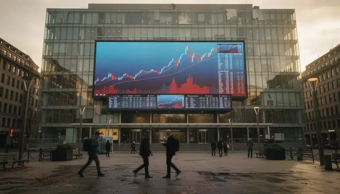 DAX marche tendances crise reprise immeuble boursier Europe