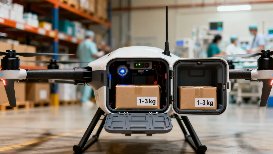 Drone logistique transport 1-3 kg Allemagne