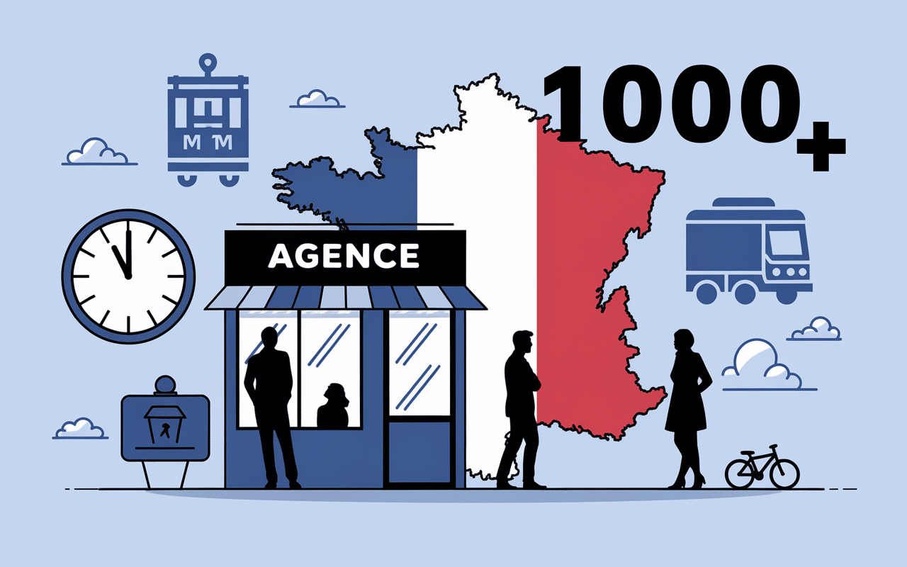 agence location voiture ada carte france épingles