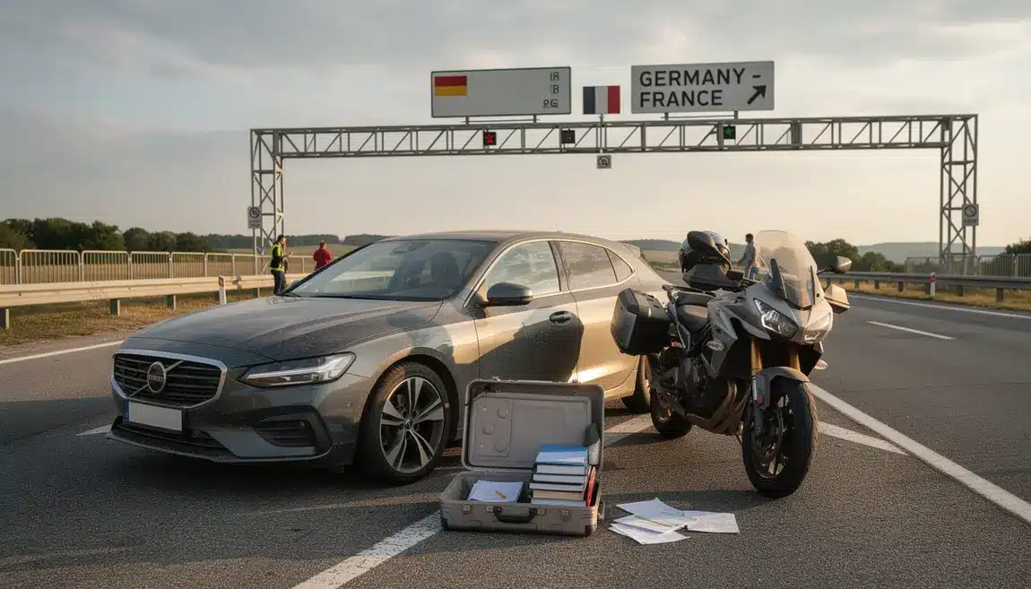 Importation voiture moto frontiere Allemagne France documents