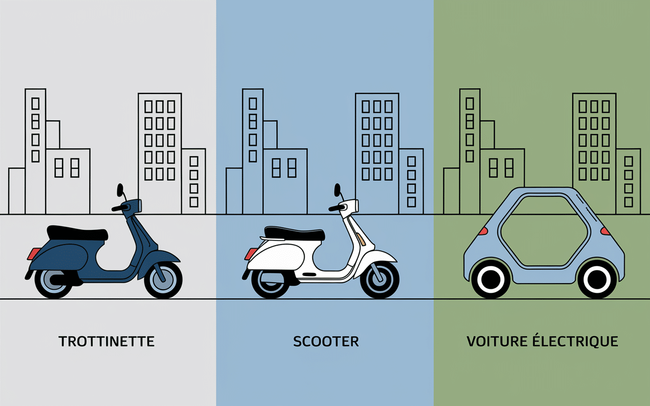 mober paris trottinette scooter voiture electrique comparaison