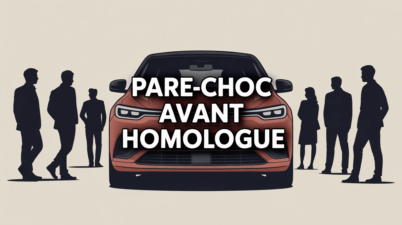 pare choc avant homologué sur voiture moderne