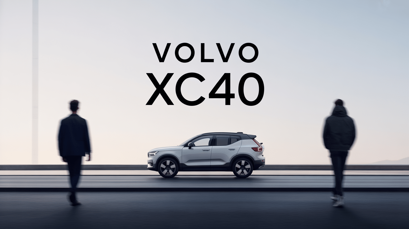 volvo xc40 sur route scandinave