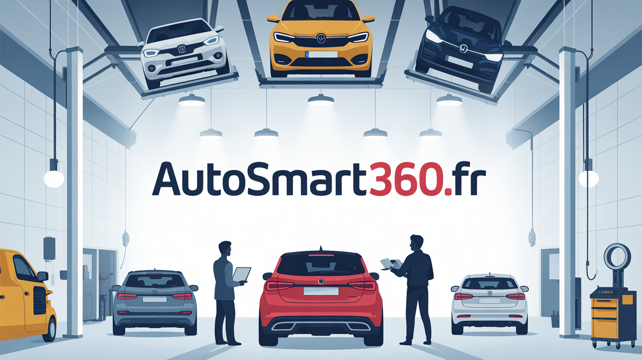 Atelier auto moderne autosmart360.fr silhouettes garagistes