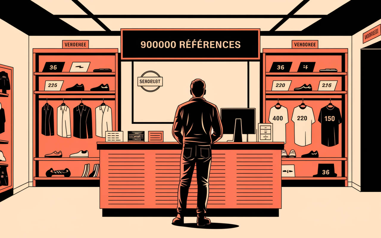 biker store avec comptoir et accessoires
