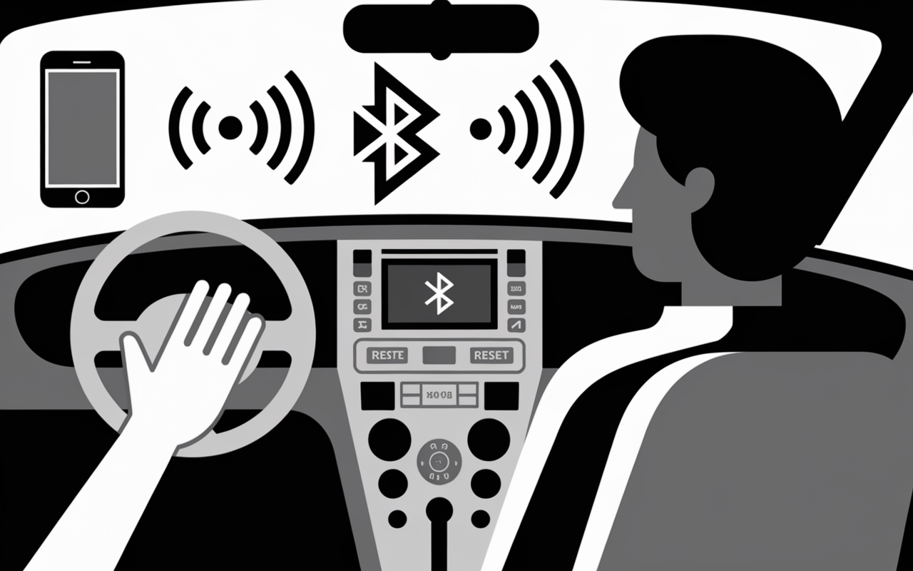 depannage bluetooth voiture symbole alerte