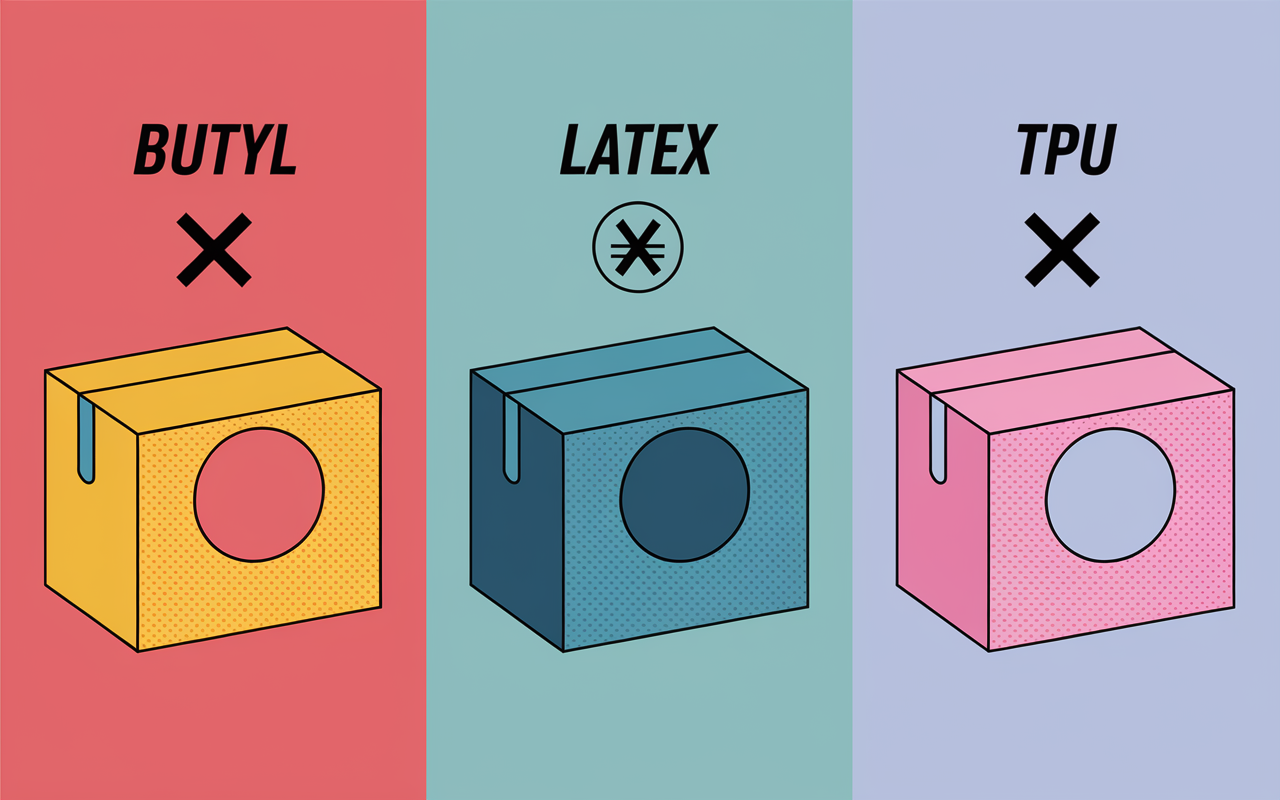 chambre a air butyl latex tpu differences