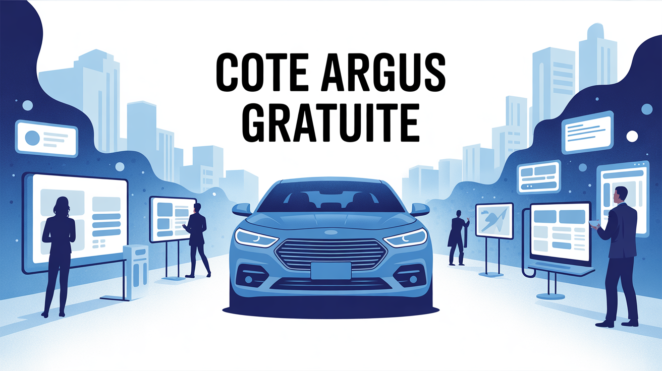 illustration cote argus gratuite univers graphique bleu