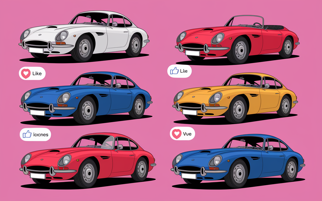 Exposition dessins voiture realiste diverses