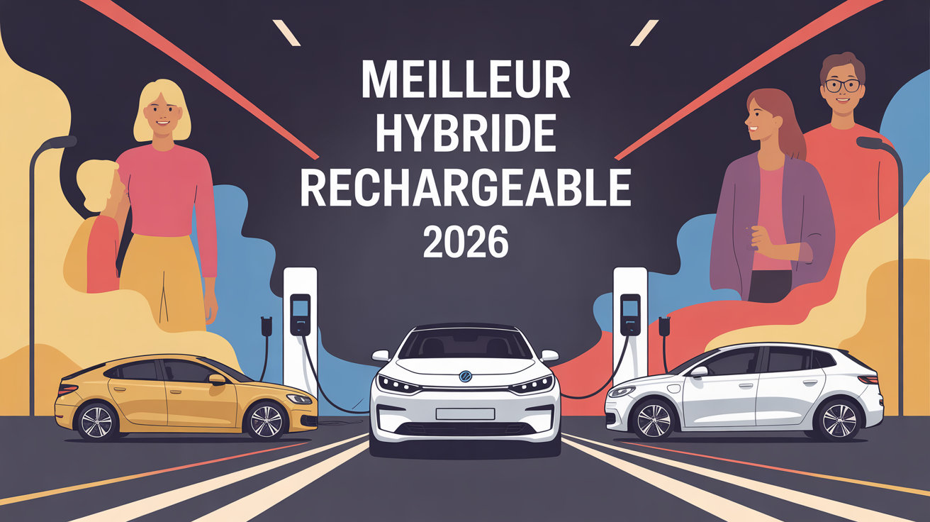 meilleur hybride rechargeable 2026 illustration voitures