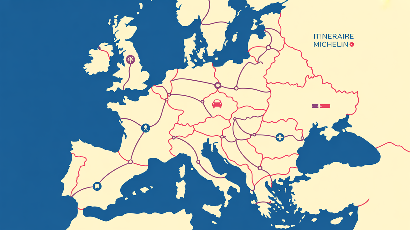 michelin itineraire carte routiere europe france