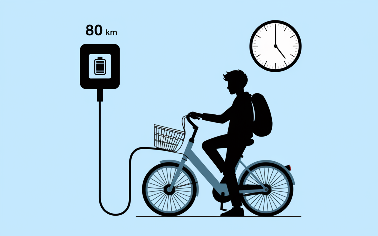 Mobylette electrique recharge autonomie 80 km
