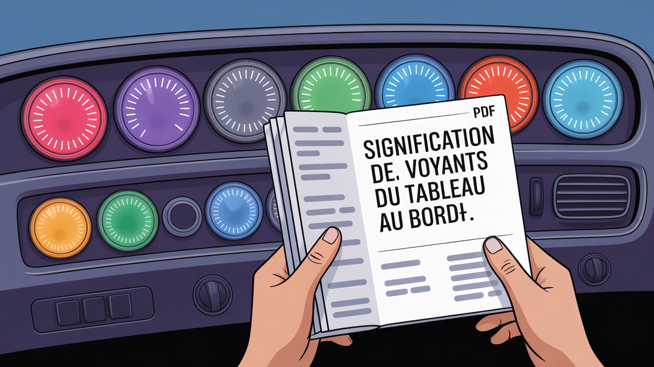 Illustration tableau de bord voiture signification PDF