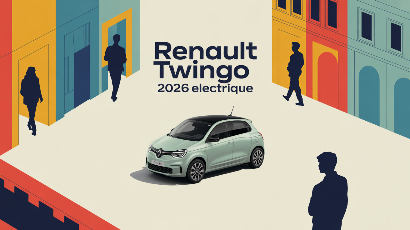 twingo 2026 vue urbaine moderne electrique